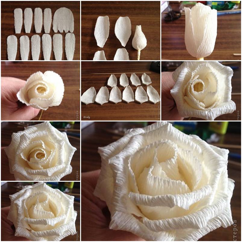 Corrugated Paper Rose