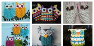 DIY Crochet Owl in Crocodile Stitch with Free Pattern