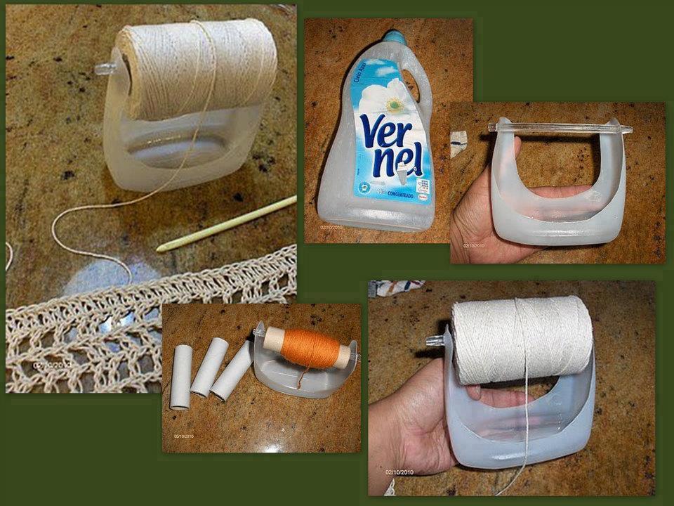 DIY Plastic Bottle Yarn Holder