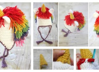 Cute Unicorn Hat Free Crochet Pattern