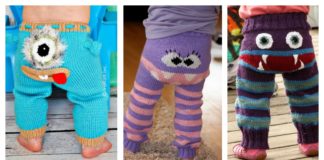 DIY Knit Monster Pants With Patterns