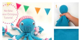 DIY No-Sew Fleece Octopus Craft