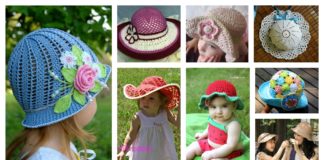 20+ Crochet Summer Hats Free Patterns for Kids