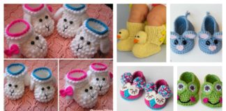 Adorable Crochet Baby Animal Booties with Free Patterns