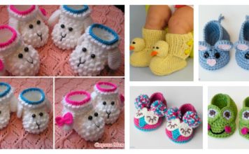 Adorable Crochet Baby Animal Booties with Free Patterns