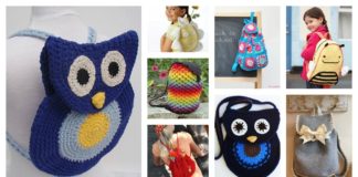 18 Crochet Backpack with Free Patterns