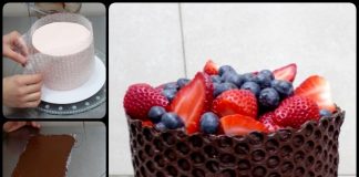 Decorate Cake With Bubble Wrap