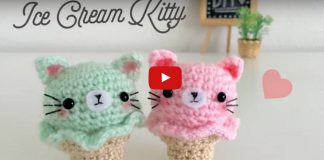 DIY Kitty Ice Cream Amigurumi Crochet Tutorial