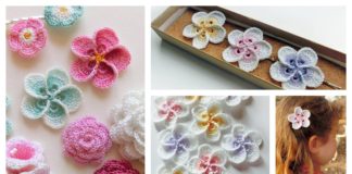 Crochet Hawaiian Plumeria Flower with Pattern