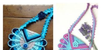 Crochet Peacock Bag Free Pattern and Tutorial