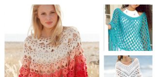 Summer Poncho Free Crochet Patterns