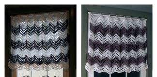 Big Bold Chevron Curtain FREE Crochet Pattern