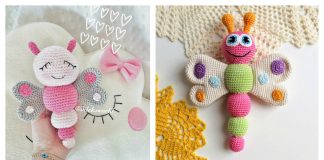 Crochet Beautiful Amigurumi Butterflies For Kids as Great Gifts