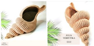 Spiral shell Crochet Basket Pattern and Video Tutorial