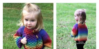 Crocodile Stitch Mandarin Coat Crochet Pattern