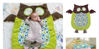 DIY Cute Owl Floor Play Mat