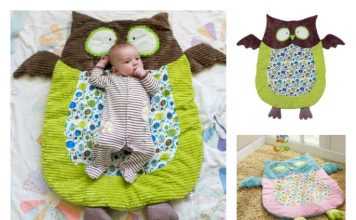 DIY Cute Owl Floor Play Mat