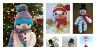 10 Crochet Amigurumi Snowman Free Patterns