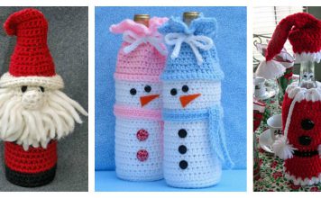 Holiday Wine Bottle Buddies Patterns