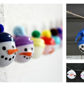 DIY Snowmen Garland