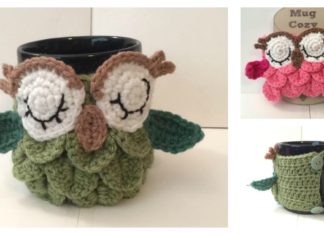 Crochet Owl Coffee/Tea Mug Cozy Free Patterns