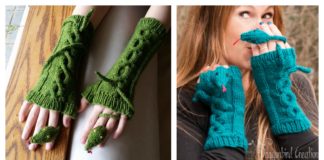 Knitting Fingerless Snake Mitts Patterns