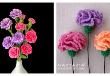 Crochet Carnation Flower Patterns for Mother's day