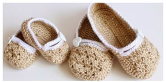 Matching Slippers Free Crochet Pattern For Mommy and Daughter