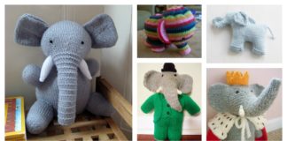 Knitting Elephant Toy Free Patterns