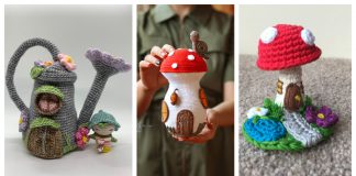 10+ Adorable Crochet Fairy House Free Patterns & Paid