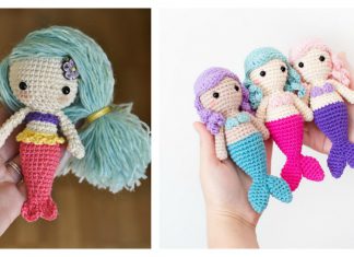 10 Crochet Amigurumi Mermaid Doll Patterns Free and Paid