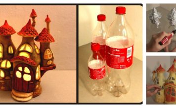 DIY Fairy House Lamp Using Plastic Bottles