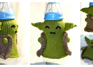 FREE Yoda Baby Bottle Cozy Knitting Pattern