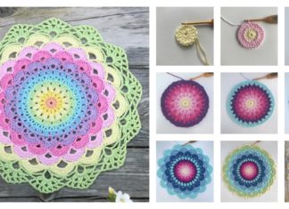 Magic Water Lily Mandala Free Crochet Pattern