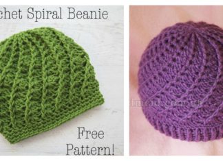 Slouchy Spiral Hat Free Crochet Pattern