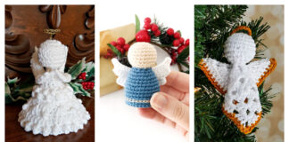 10+ Christmas Angel Ornament Free Crochet Patterns