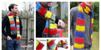 Awesome Lego Brick Scarf Free Crochet Pattern