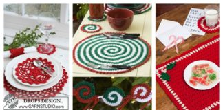 Christmas Placemat Set Free Crochet Patterns