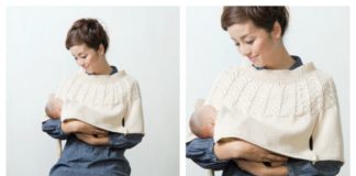 Nursing Poncho Free Knitting Pattern