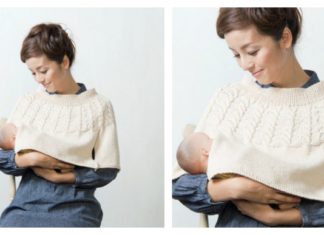 Nursing Poncho Free Knitting Pattern