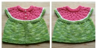 Watermelon Baby Cardigan Free Knitting Pattern