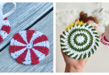 10+ Peppermint Candy Coasters Crochet Patterns