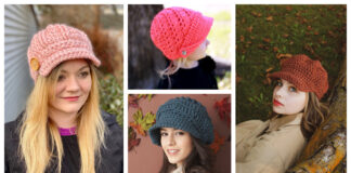 10+ Newsboy Hat Free Crochet Pattern