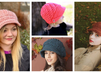 10+ Newsboy Hat Free Crochet Pattern