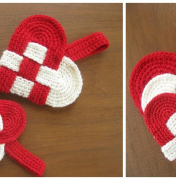 Weaving Danish Heart Free Crochet Pattern