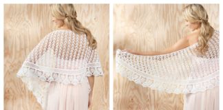 Gardenia Lace Shawl Free Crochet Pattern