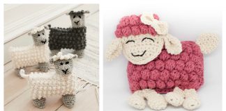 Sweet Bubble Stitch Ragdoll Lamb Free Crochet Pattern