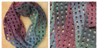 Windowpane Scarf Free Crochet Pattern