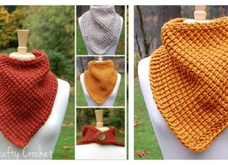 Big Leaf Maple Bandana Cowl Free Crochet Pattern