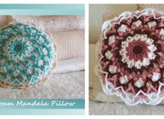 Sea-Foam Mandala Pillow Free Crochet Pattern